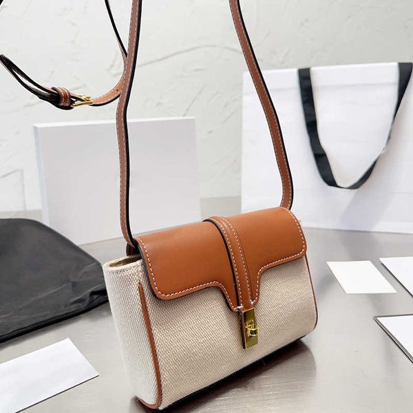 

vintage canvas bags for women crossbody designer bags leather luxurys handbags classic square shopper handbag lady shoulder bag 230713