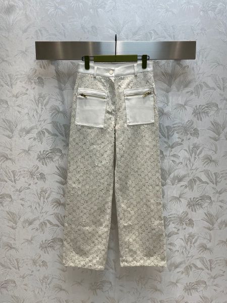 

luxury women's jeans fashion design street wear wide leg denim pants women white high waist buttons loose jeans, Blue