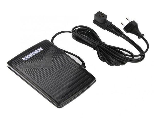 

220v foot control pedal with power cord for singer 974 sewing machine eu plug sewing tools4033467, Black