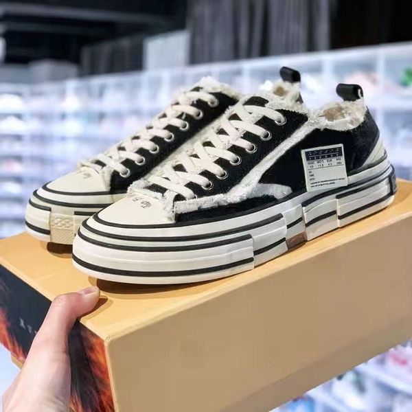 

2023 luxury xvessel g.o.p. lows casual shoes mens women half drag couple designer vessel tripe s piece by pieces speed canvas shoes