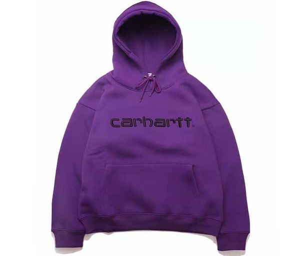 

2019 fashion brand designers men and women new lovers suit carhart hooded embroidered letters plus velvet casual sweater tide mxx4192151