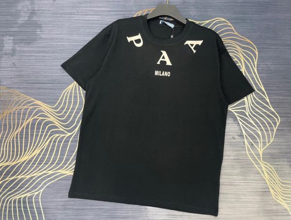 

men's t shirts print letter summer designer shirt couple short sleeve t-shirt luxury fashion cotton tee, White;black