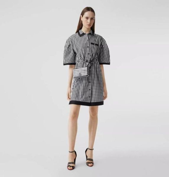 

casual plaid dresses designer european womens autumn sweater fashion clothing street style women printing work long sleeve party d2300980, Black;gray