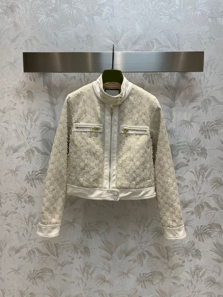 

new autumn fashion stand collar zip up pocket jackets women white oversize loose coats casual long sleeves embroidery coat street wear, Black;brown