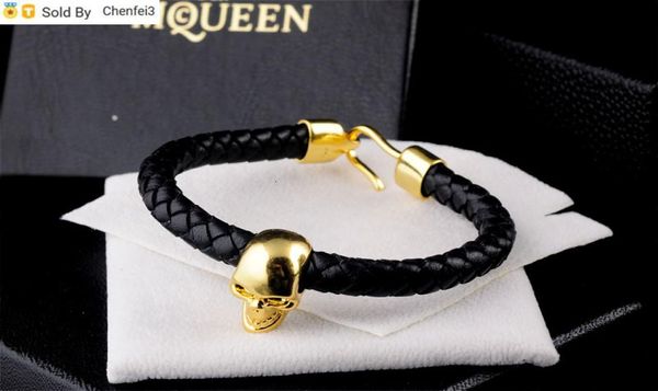

chenfei3 q635 skull jewelry anklets bangle beaded charm cuff bracelets id identification tennis link chain wedding bracelets4068827, White