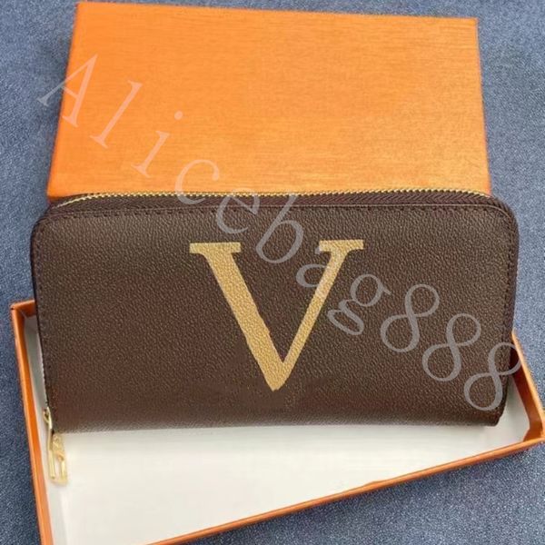 

r wallets classic men purse l logo classic professional old flowers credit card cash coin purse pu leather with original box luxury design f, Red;black