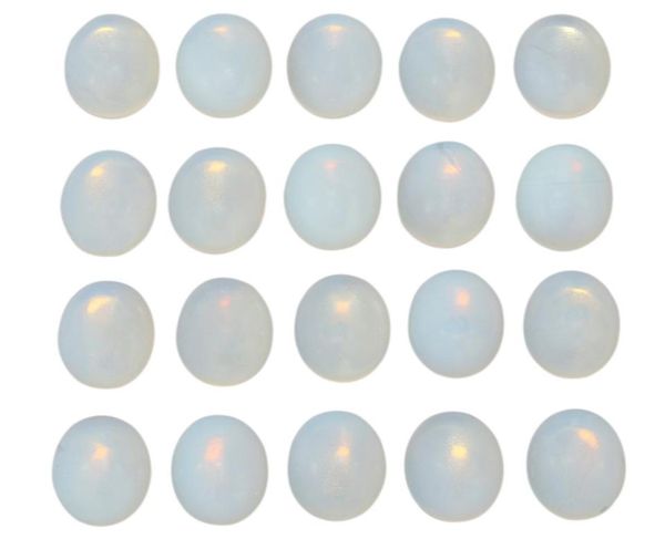 

opalite oval flat back gemstone cabochons healing chakra crystal stone opal bead cab covers no hole for jewelry craft making5243862, Black