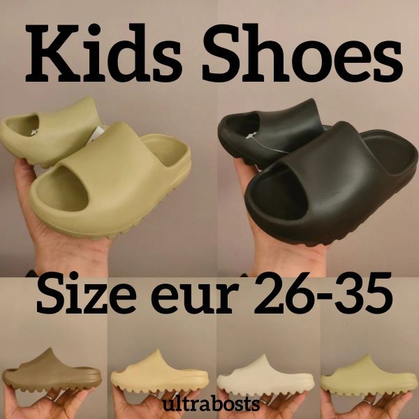

kids shoes children slippers boys sandals parent-child summer foam runner eva slides big kid youth outdoor slipper non-slip house bathroom s, Black