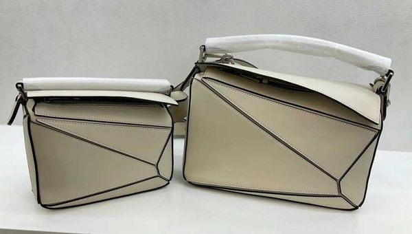 

classical 2023 geometric girl bags loewz designer crossbody bag puzzle women's genuine leather beach fashion spain handheld shoulder di