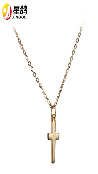 

cross pendant necklace for women girl kidsmini charm pendant gold color jewelry crucifix christian ornaments1168932, Silver