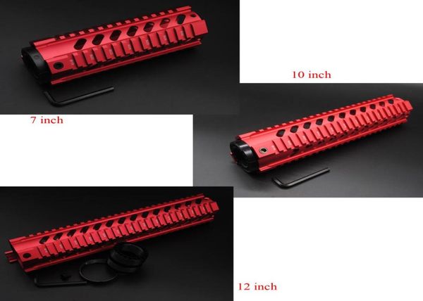 

new chinese red 7039039 10039039 12039039 length quad rail handguard fit 223 556 rifle picatinny rail mount 2638551