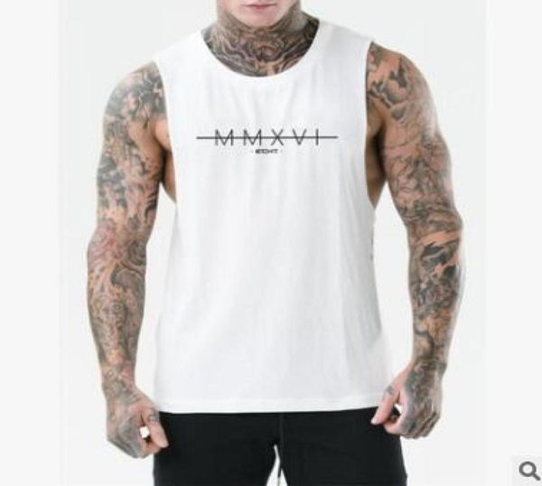 

new tank men undershirt brand mens vest casual clothing singlets mens sleeveless 2019 summer clothing5767433, White;black