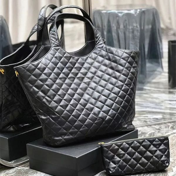 

fashion 2 piece set large shopper tote bags womens mens luxury designer wallets high capacity quilted handbag leather shoulder clutch luggag