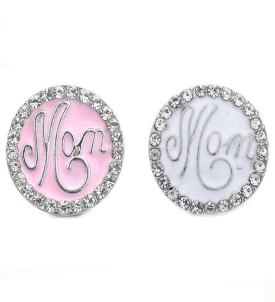 

charm bracelets 10pcslot 18mm snap button jewelry oil painting mom love heart buttons fit bracelet for women snaps3845992, Golden;silver