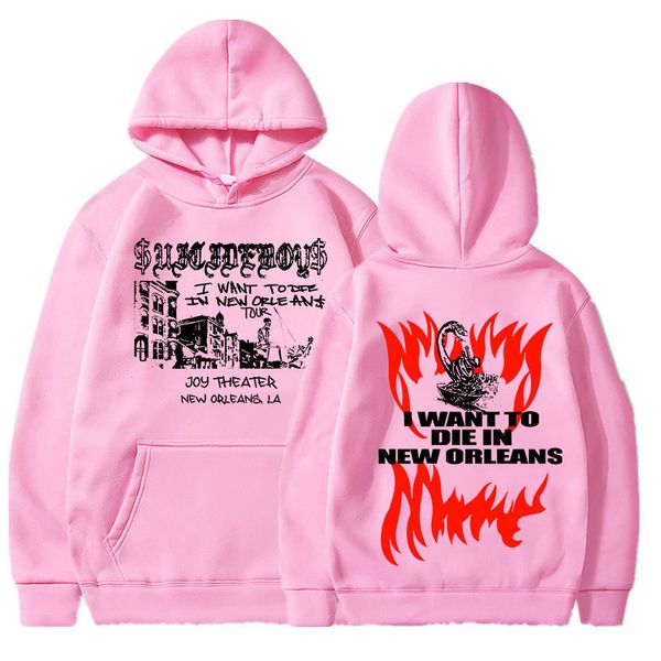 

mens hoodies sweatshirts uicideboy hoodie suicide boys orleans music album aesthetic sweatshirt hiphop rap pullover street clothing 230712, Black