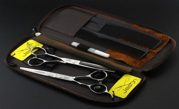 

345 one set suit left hand 55039039 16cm brand jason hairdressing scissors cutting scissors thinning shears professional h1813321