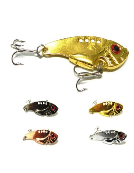 

infof 8pcs metal vib lures 55cm11g vibrations spoon lure fishing bait bass vib bait artificial bait cicada lure vibe baits6120980