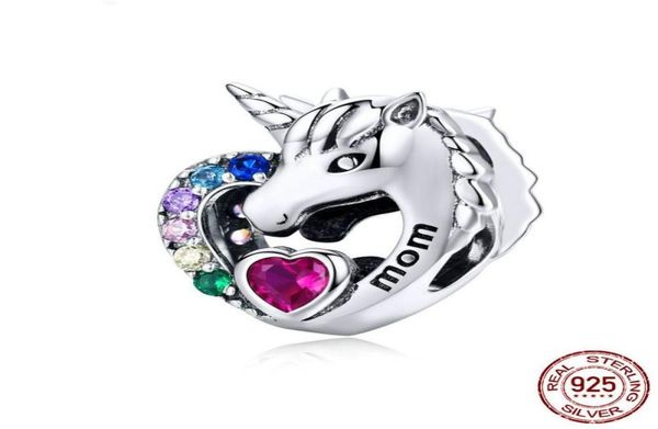 

fashion genuine sterling sliver licorne horse charm pendant diy necklace bracelet bangle findings rainbow animal charms directly w7746795, Bronze;silver