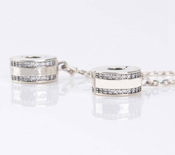 

wholecz diamond charm charm for pandora 925 sterling silver silicone safety chain bracelet jewelry with original box3267929, Bronze;silver