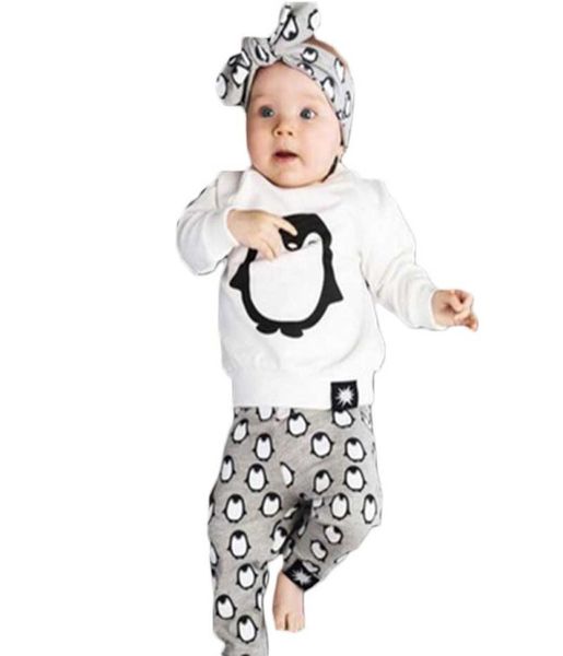 

children long sleeve suit baby print animal set neutral kids casual brand clothes cotton long sleeve round neck suit casual clothi1052803, White