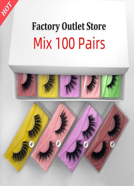 

whole lashes 3050100pairs 3d mink lashes natural long with custom box in bulk makeup maquiagem eyelash extension supplies cx3608757