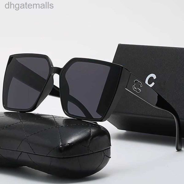 

mens women designer sunglasses luxury channel glasses fashion eyewear diamond square sunshade crystal shape sun full package glasses lunette, White;black