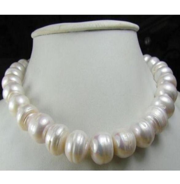

1113mm beaded necklaces south sea white baroque pearl necklace 18 inch 14k gold clasp2169626, Silver