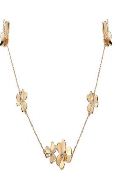 

three leaf charming chokers necklaces designer jewelry for women party wearing3913841, Golden;silver