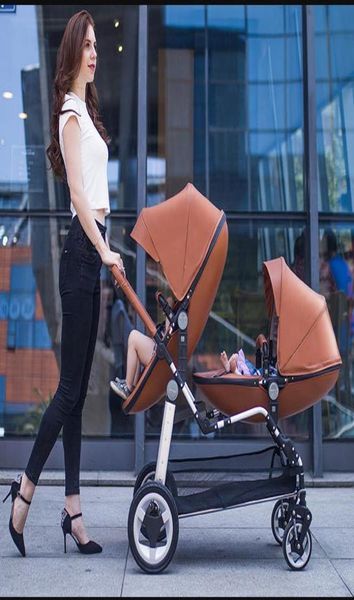 

twin strollers stroller front and rear seat high view eggshell stroller foldable5770659