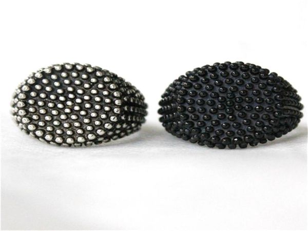 

support dropship new design silver black round ring 316l stainless steel fashion jewelry biker style selling ring7559761