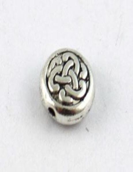 

120pcs tibetan silver metal celtic knot flat beads 95mm a89348285811, Black
