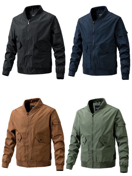 

outerwear spring men's jacket crew neck fashion slim fitting casual youth men's coats jjlh5zh5007, Black;brown