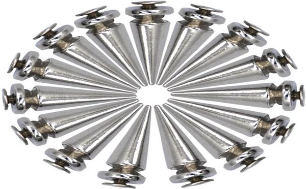 

tsunshine 25mm dull silver metal bullet tree spikes and studs leather craft accessories metals diy jewelry18454009228, Black