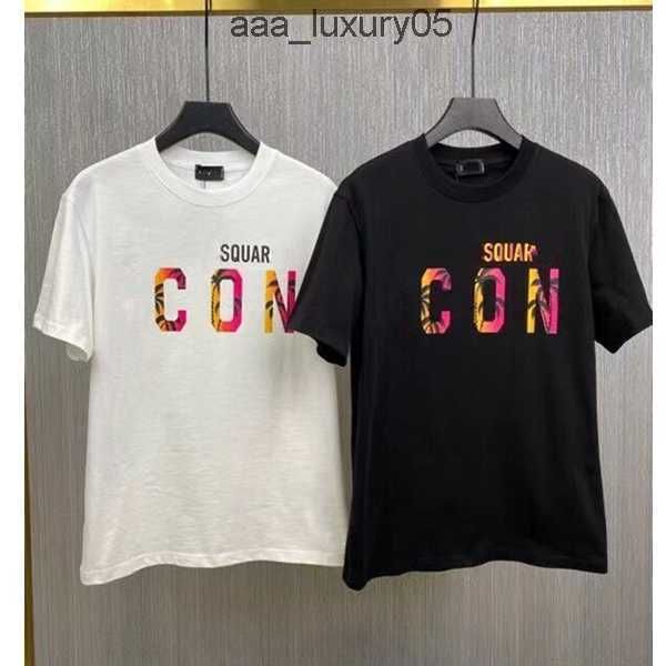 

23ss streetwear mens t-shirts italy icon gg letter print shorts men women hip hop man t shirt tee sp5851 dsquare d2 dsqs dsq2s pohb, White;black