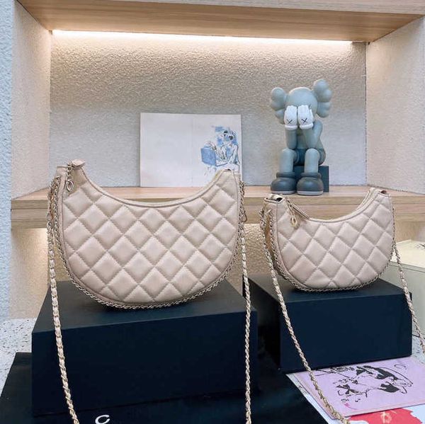 

fashion luxury women's hand bags mini saddle brand cc women small lingge chain caviar fla calfskin shoulder handbag female evening unde