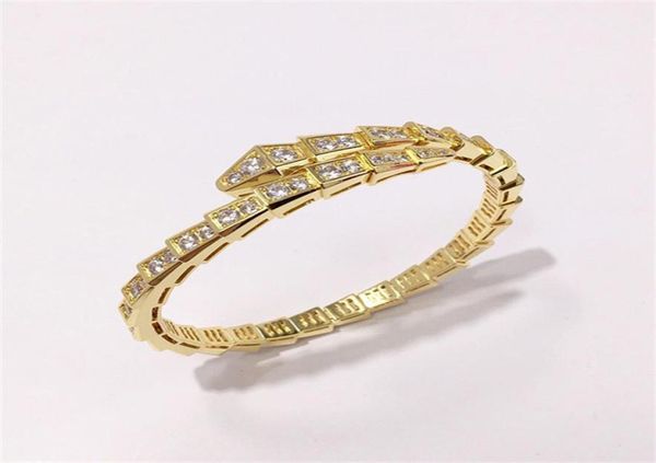 

classic serpentine viper bangle new festival women rose gold bracelets white shell diamond copper bracelet luxurys jewelry charm bracelet786, Black