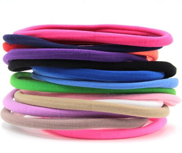 

beauty nylon headband for baby girl diy hair accessories elastic head band kids children fashion headwear baby turban6002918, Slivery;white