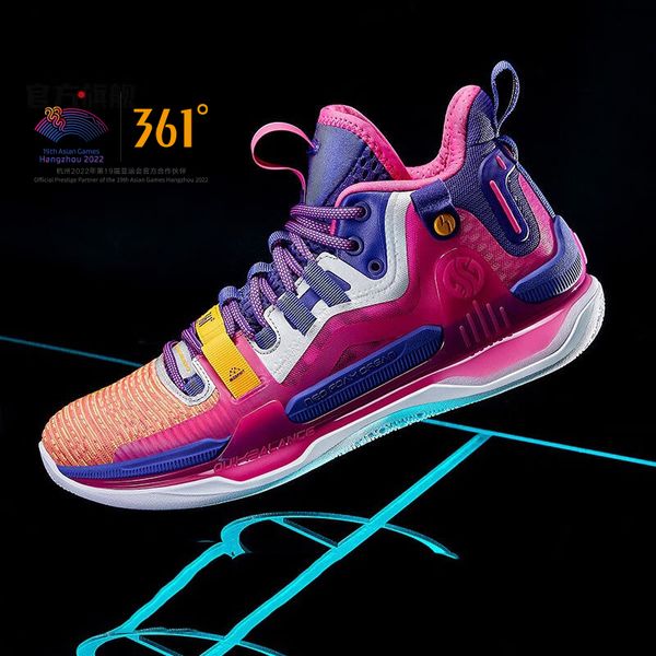 

dress shoes 361 degrees ag1 aaron gordon men basketball shoes shock absorption wear resistant non slip breathable combat sports 572111110 23, Black