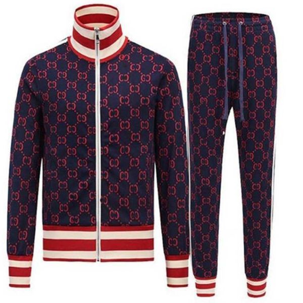 

european and american street mens tracksuits new fashion brand men suit spring autumn men's two-piece sportswear casual style suits qa5, Gray