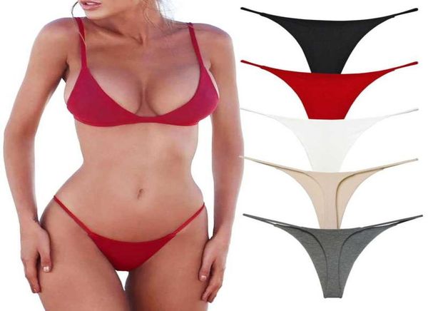 

women039s panties gstring thong underwear female underpants solid color pantys lingerie xsl lowrise design9940904, Black;pink