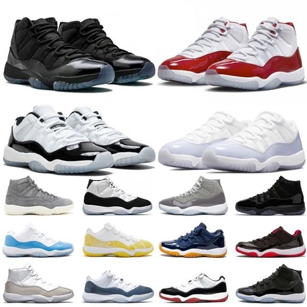 

11 11s mens basketball shoes dmp unc cherry cap and gown gamma blue cool grey suede white bred concord 23 designer men women trainers sports