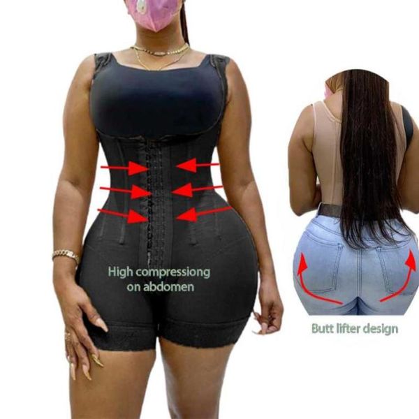 

women039s shapers high compression abdomen control waist trainer open bust fajas post parto skims lingerie bodysuit sudation le8824977, Black;white