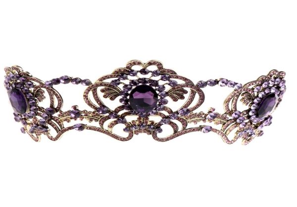

vintage wedding bridal rhinestone headband queen crown tiara hair accessories1509023, Silver