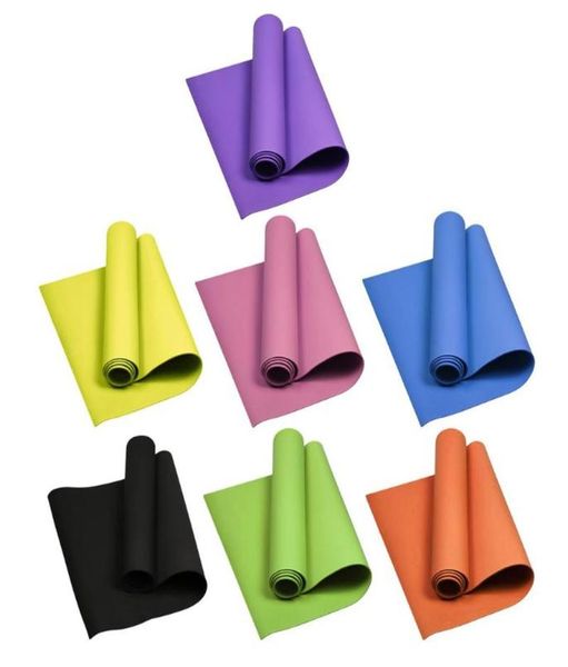 

yoga pilates mat fitness gym cushion pad 4mm thick nonslip for indoor outdoor exercise body building health lose weight sports1244096