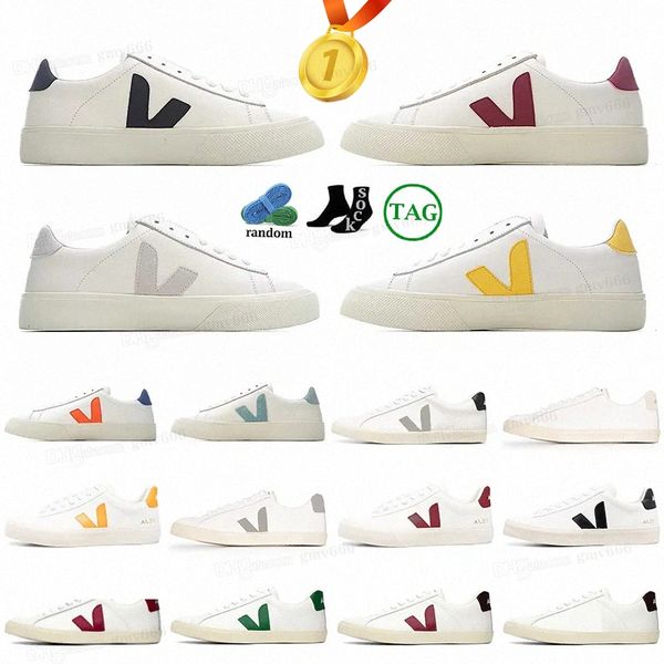 

2023 veja shoes womens sneakers shoes mens classic white fashion couples vegetarianism style original veja campo size 36-45 b8oc#, Black