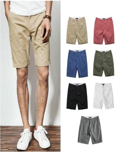 

2022 shorts for men knee length casual short streetwear lightweight thin breathe cool pants summer shorts men039s solid color2572066, White;black