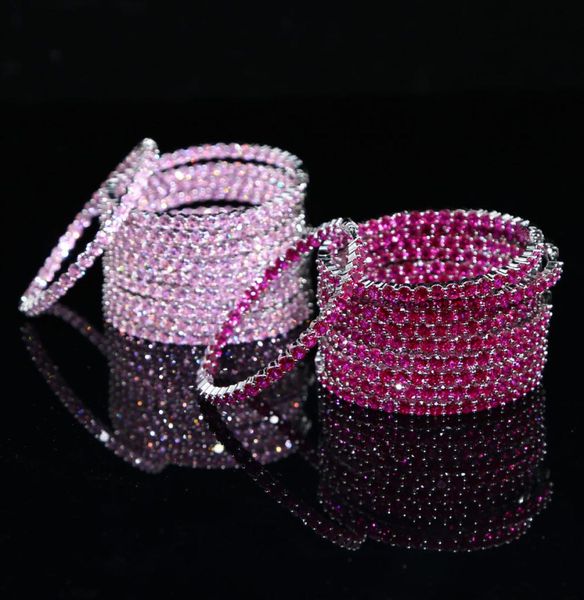 

rainbow cz hoops earrings 5 5cm hoop round dangle earring jewelry women crystal cz diamante rhinestone large hip hop earring drop2527186, Golden;silver