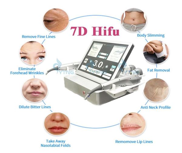 

7d hifu machine face skin tightening device body slimming equipment with 7 cartridges 30000 20000 ss for beauty salon use7738348