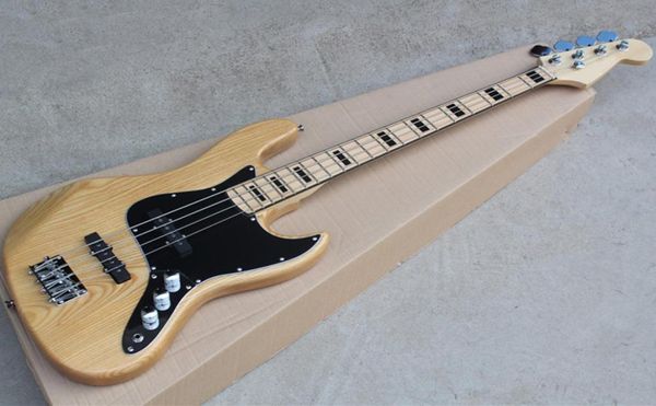 

tobacco sunburst 4 strings electric jazz bass with ash bodymaple fingerboard with black bindingcan be customized as request3735602