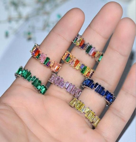 

2019 new selling choucong luxury jewelry 925 sterling silverrose gold fill t princess cut z cz diamond party eternity wom43914862, Slivery;golden